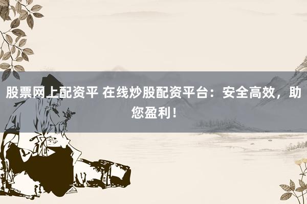 股票网上配资平 在线炒股配资平台:安全高效,助您盈利!