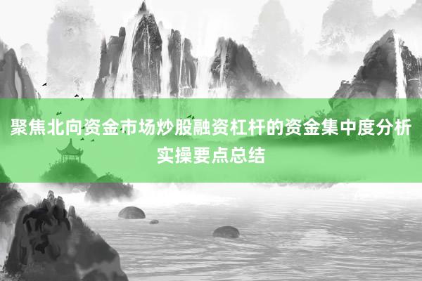 聚焦北向资金市场炒股融资杠杆的资金集中度分析实操要点总结