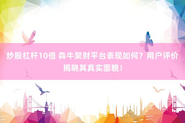 炒股杠杆10倍 犇牛聚财平台表现如何？用户评价揭晓其真实面貌！